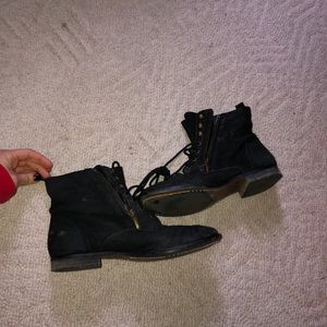 Sam Edelman distressed combat boots
